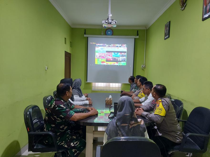 Polsek Pleret Gelar Zoom Meeting Bahas Program Ketahanan Pangan